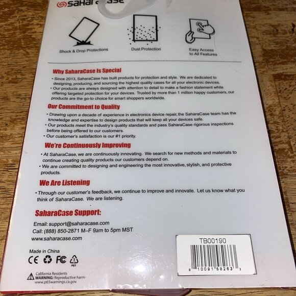 Saharacase New Case Amazon Kindle Paperwhite Tablet New NIB Hard Plastic Black - Picture 4 of 4